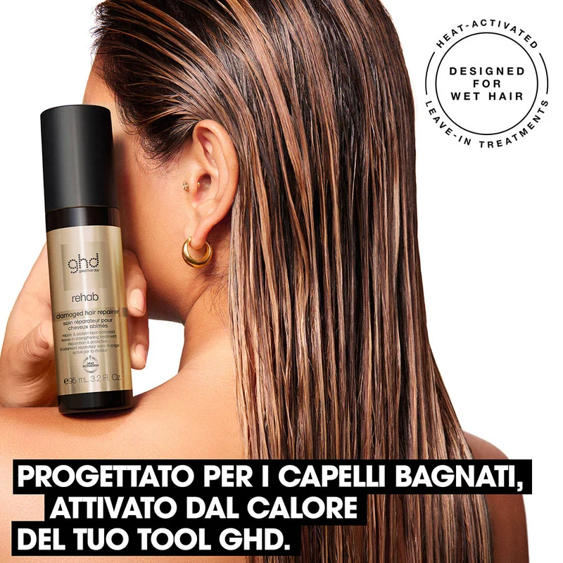 Ghd Rehab Damaged Hair Repairer 95ml - trattamento rinforzante senza risciacquo