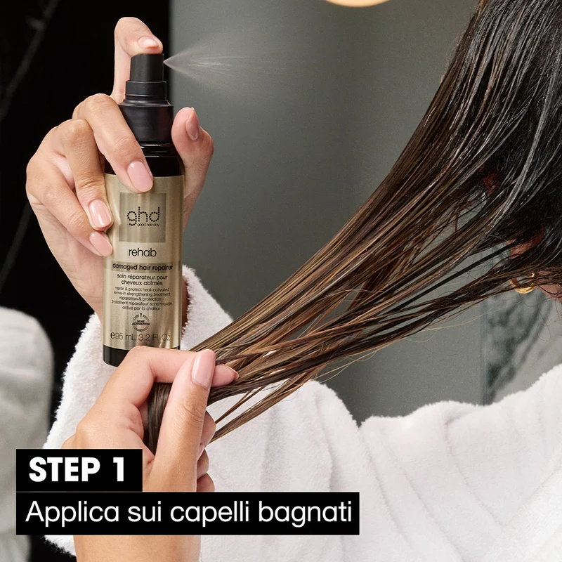 Ghd Rehab Damaged Hair Repairer 95ml - trattamento rinforzante senza risciacquo