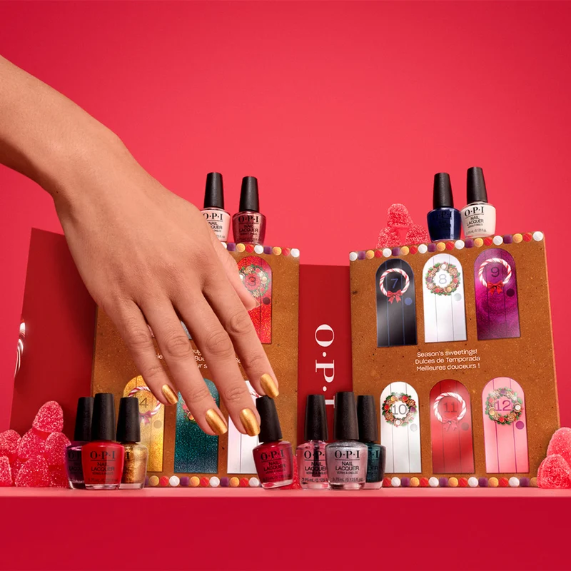 OPI Nail Lacquer Holiday 25 Good Enough To Treat 12x3.75ml - mini calendario dell'avvento