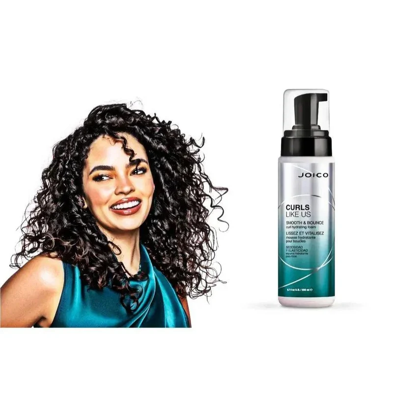 Joico Curls Like Us Smooth & Bounce Curl Hydrating Foam schiuma capelli ricci 200ml