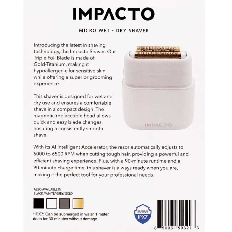 Cocco Impacto Shaver White - tagliacapelli e tagliabarba