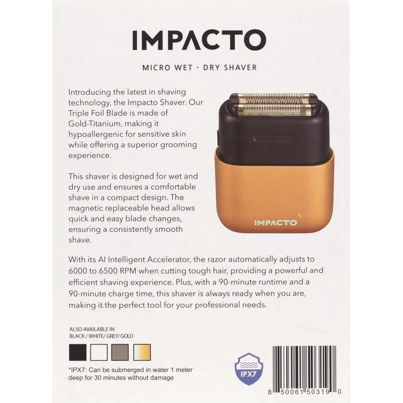 Cocco Impacto Shaver Gold - tagliacapelli e tagliabarba