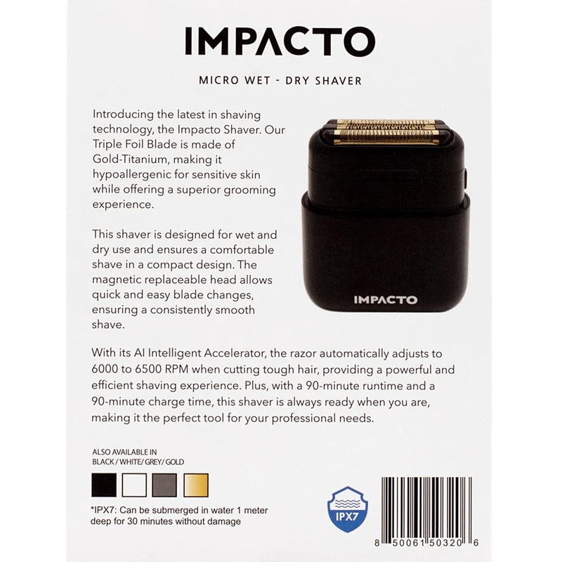 Cocco Impacto Shaver Black - tagliacapelli e tagliabarba