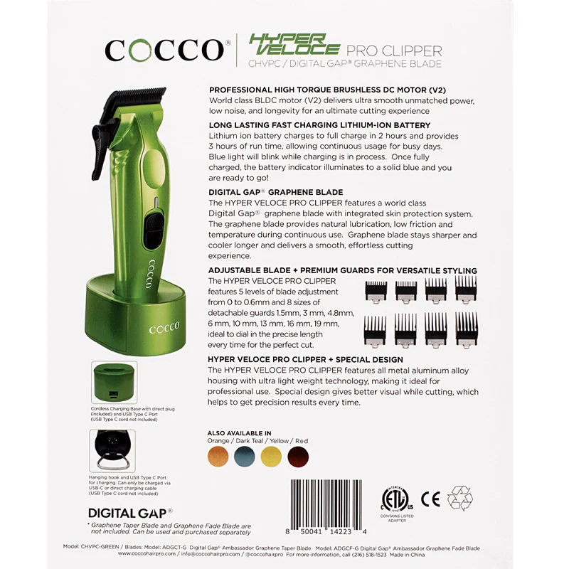 Cocco Hyperveloce Pro Clipper Green - tagliacapelli