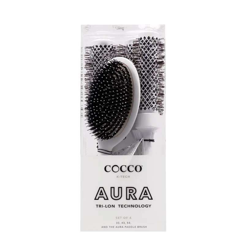 Cocco Aura Brush Set White 4pz - set di spazzole