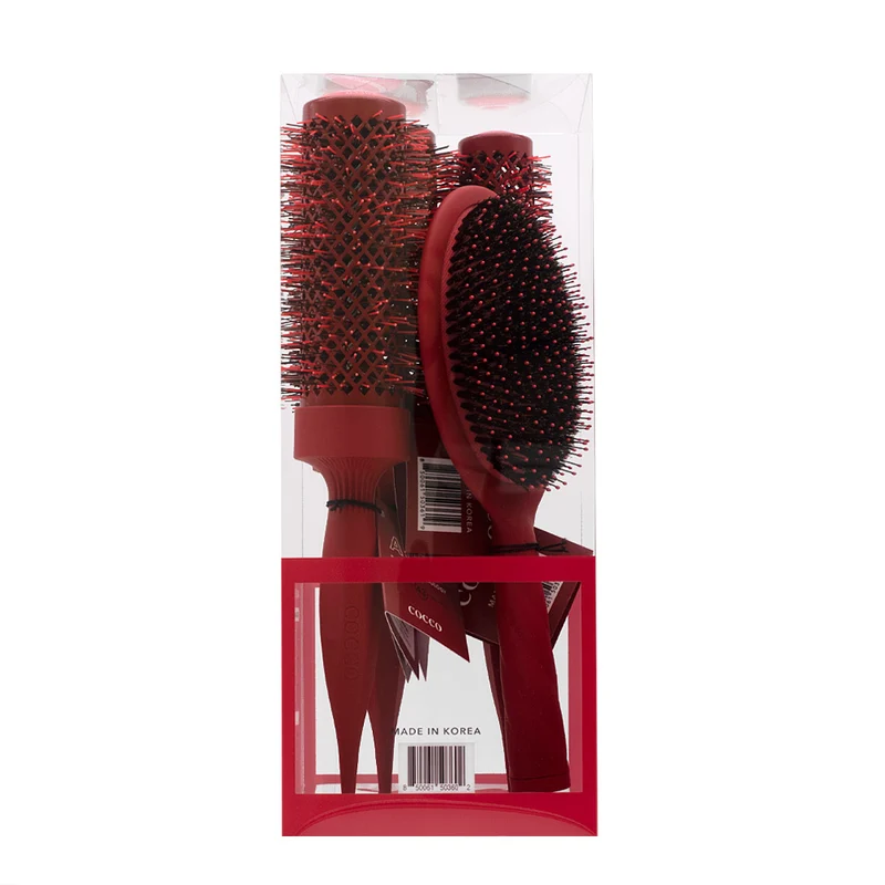 Cocco Aura Brush Set Red 4pz - set di spazzole