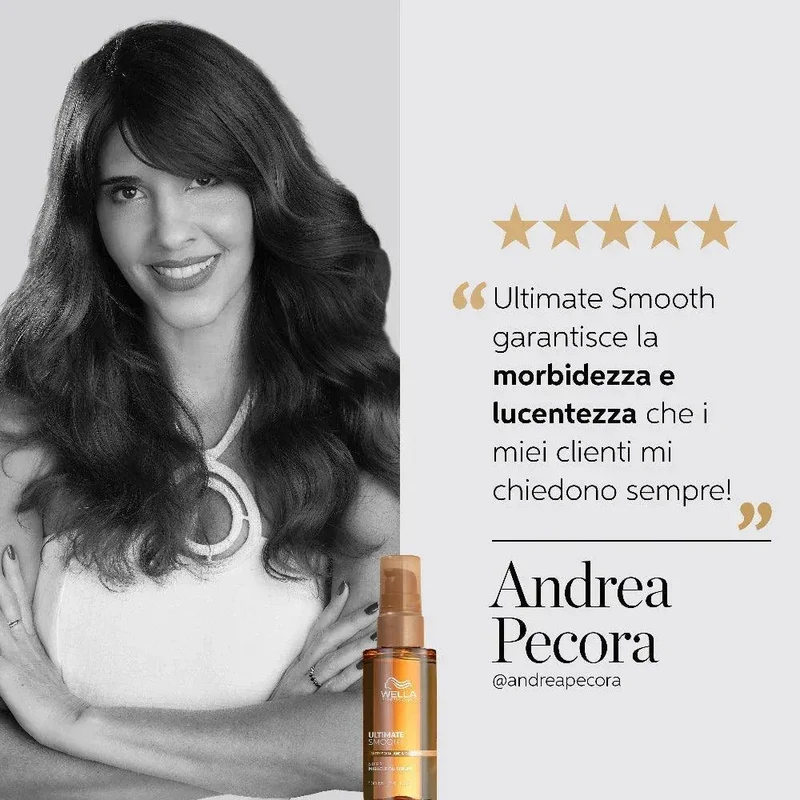 Wella Professionals Ultimate Smooth Oil Serum - Olio capelli crespi lisciante 100ml