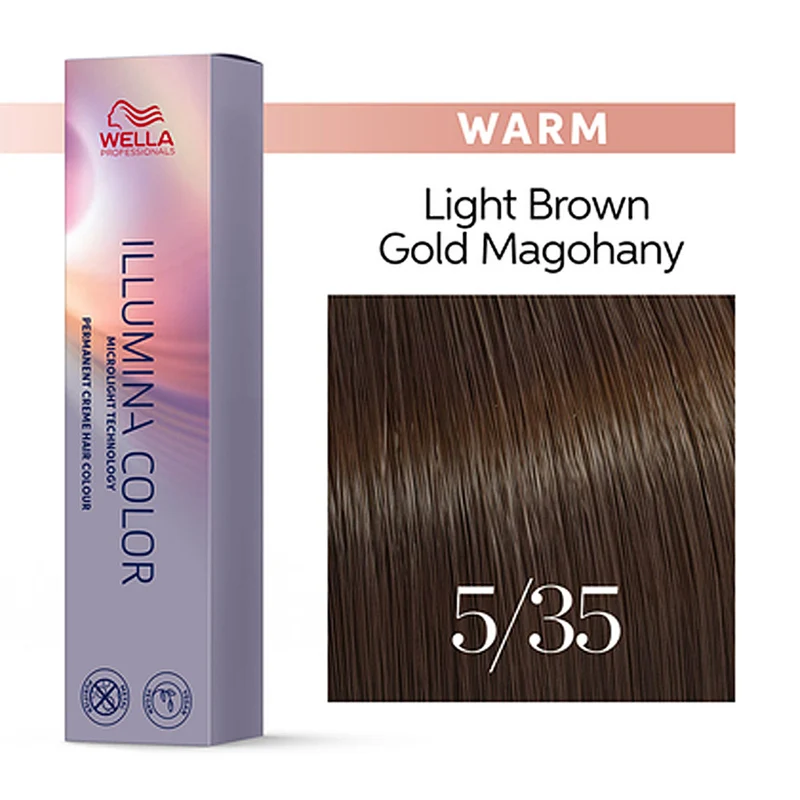 Wella Illumina Color 5/35 Castano Chiaro Oro Mogano 60ml - colorazione permanente