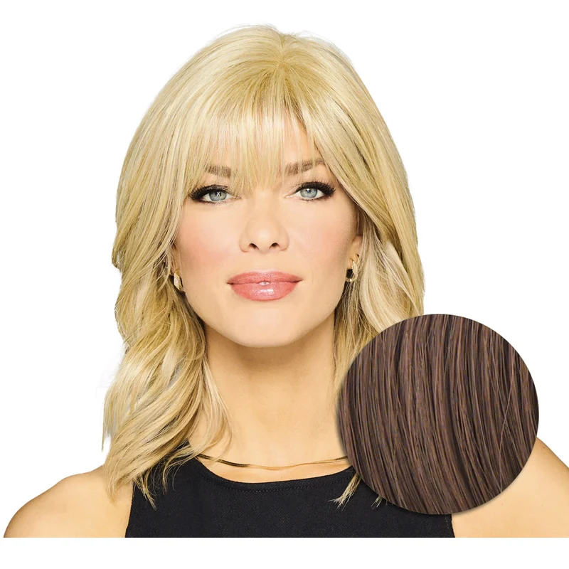 Hairdo Topper Stylish Wave R830 Castano Chiaro Dorato - toupet con onde