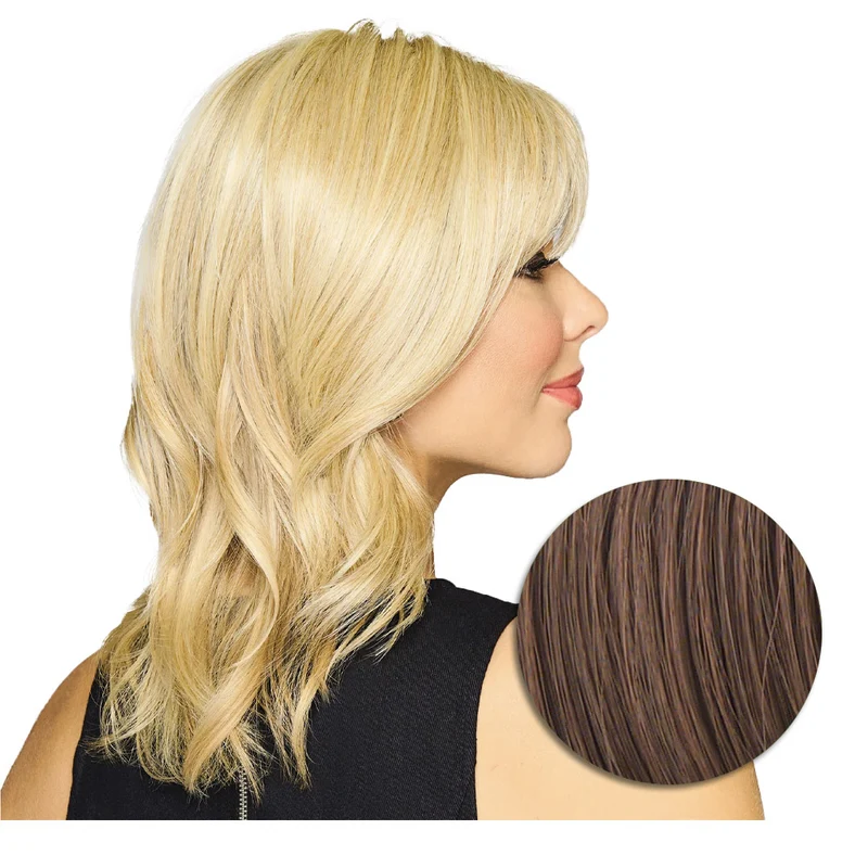 Hairdo Topper Stylish Wave R830 Castano Chiaro Dorato - toupet con onde