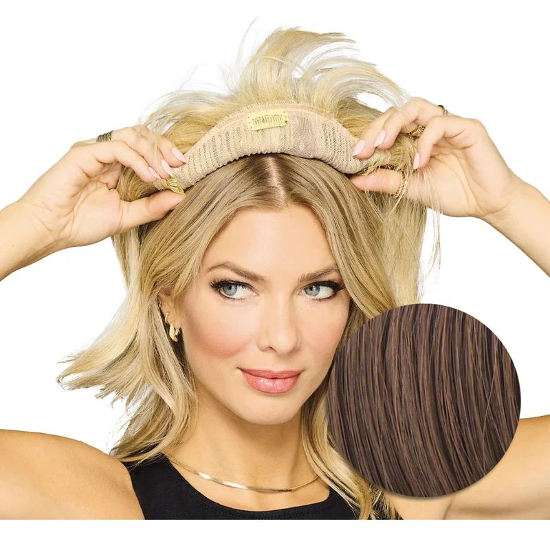 Hairdo Topper Stylish Wave R830 Castano Chiaro Dorato - toupet con onde