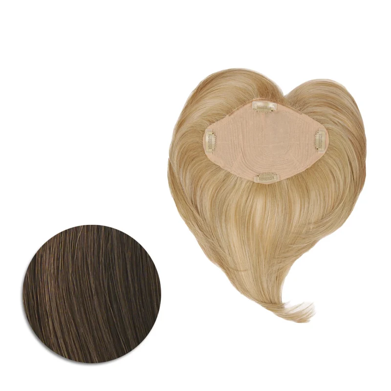 Hairdo Topper Top It Off R10 Castano Chiaro - toupet con clip removibili
