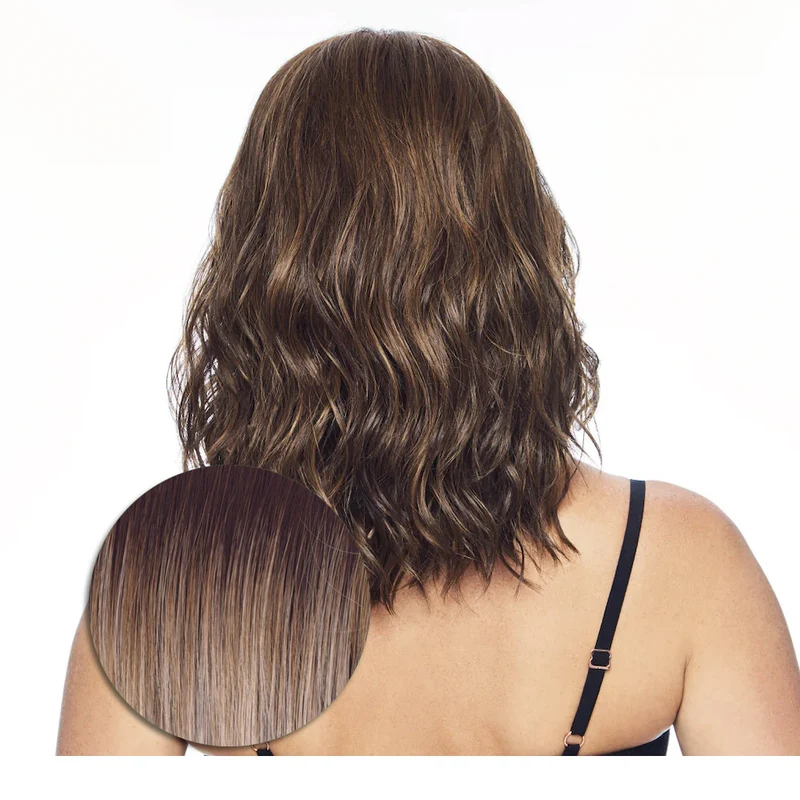 Hairdo Courtside Waves RL19/23SS Biondo Chiaro Cenere con Radice Castana - parrucca taglio medio