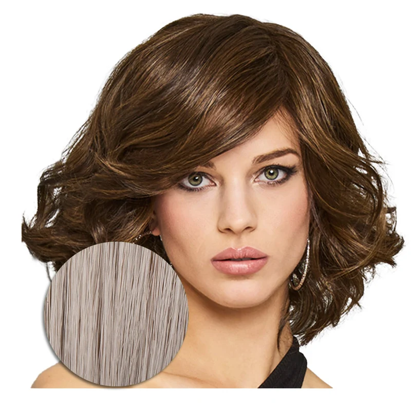 Hairdo Bombshell Bob Parrucca Grigio Chiaro - parrucca taglio medio
