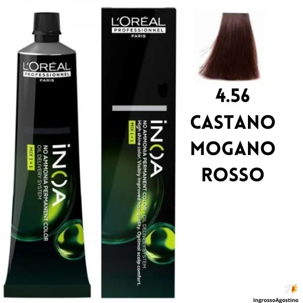 Inoa Tintura 60m Inoa 4.56 Castano Mogano Rosso
