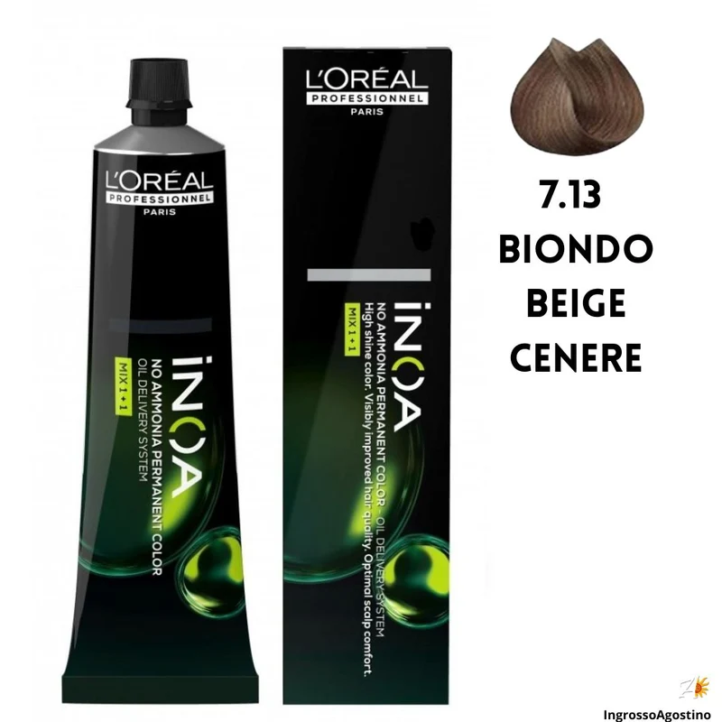 Inoa Tintura L'Oreal 60ml 7.13 Biondo Beige Cenere