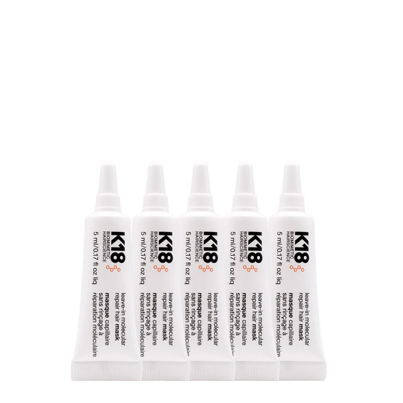 K18 Molecular Repair Hair Mask 5x5ml - trattamento leave-in capelli danneggiati