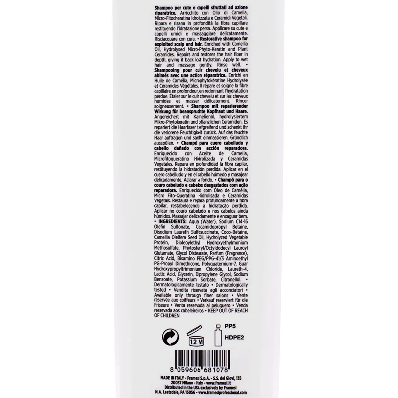Framesi Morphosis Repair Shampoo 1000ml - shampoo capelli sfruttati