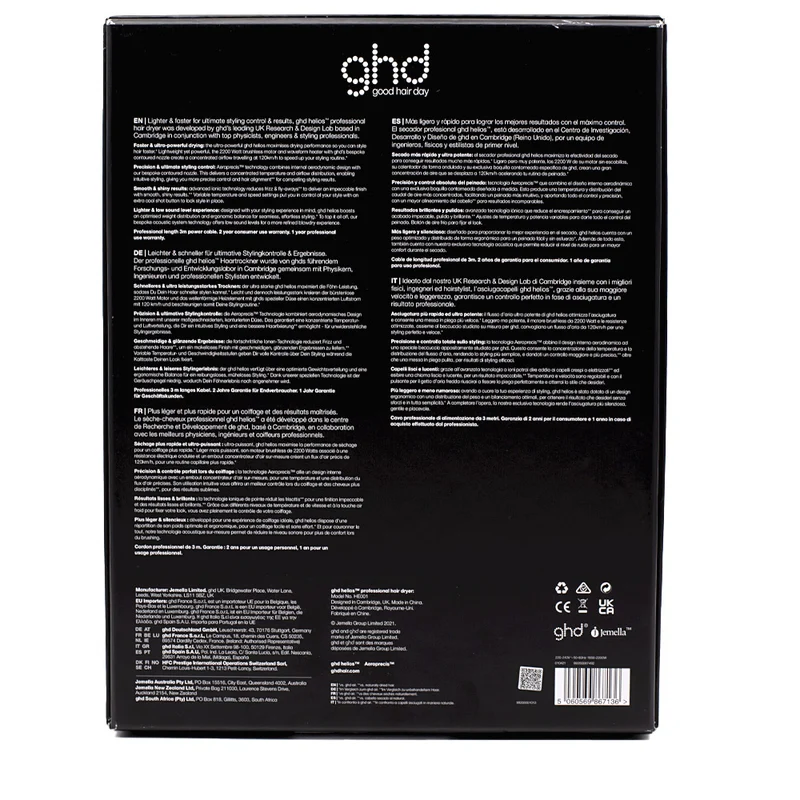 Hair Gallery Resi Come Nuovi Ghd Helios Black nero - imballaggio danneggiato