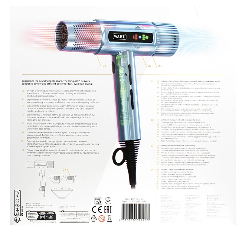 Wahl Vanquish Cool Blue - asciugacapelli