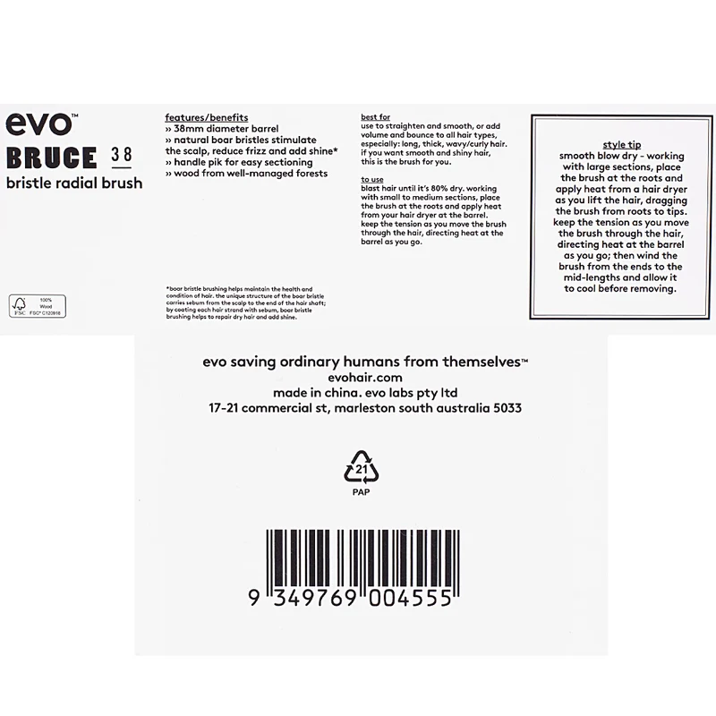 Evo Bruce 38mm Bristle Radial Brush - spazzola in setole