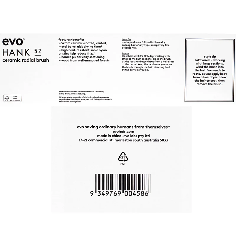 Evo Hank 52mm Ceramic Radial Brush - spazzola in ceramica