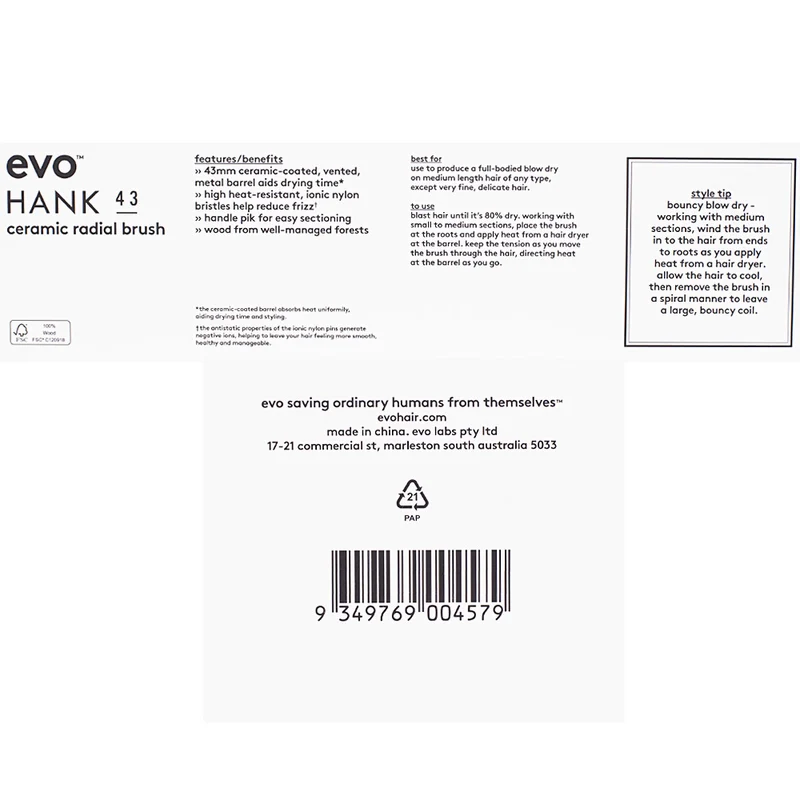 Evo Hank 43mm Ceramic Radial Brush - spazzola in ceramica