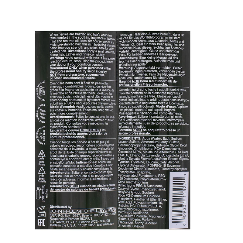 Paul Mitchell Tea Tree Lavender Mint Moisturizing Shampoo 1000ml