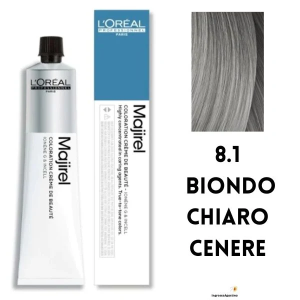Tintura Majirel L'Oreal 50ml 8.1 Biondo Chiaro Cenere
