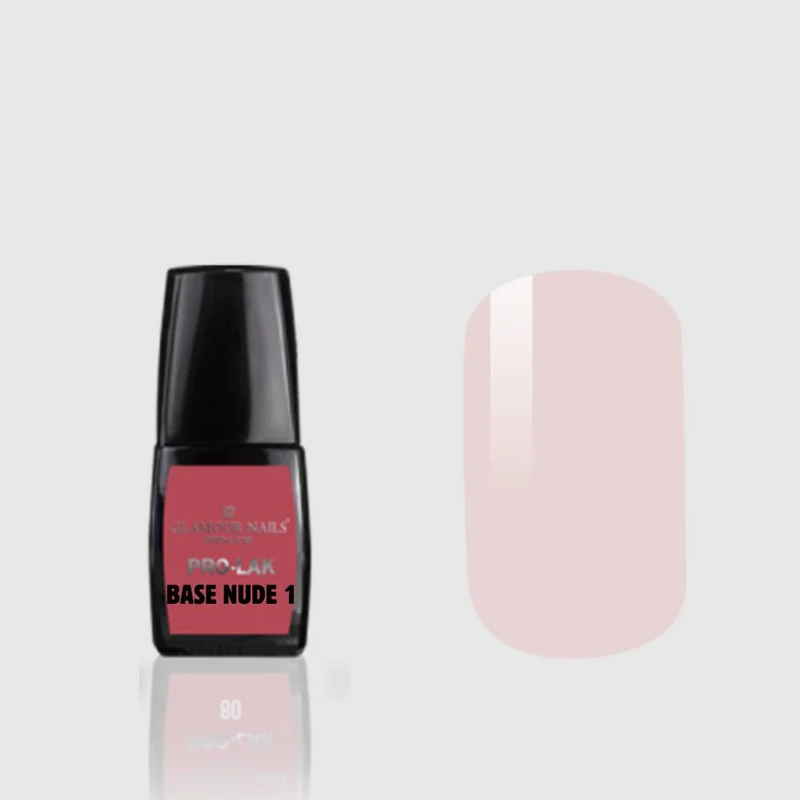 GLAMOUR NAILS PRO LAK SMALTO SEMIPERMANENTE BASE NUDE 1