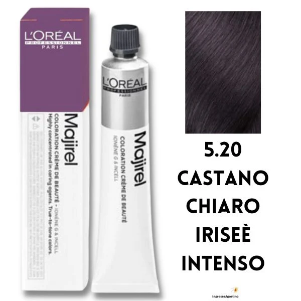 Tintura Majirel L'Oreal 50ml 5.20 Castano Chiaro Iriseè Intenso