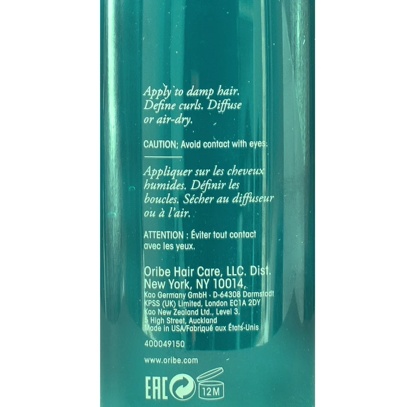 Oribe Styling Hydration & Hold Curl Gloss 175ml - gel leggero per ricci