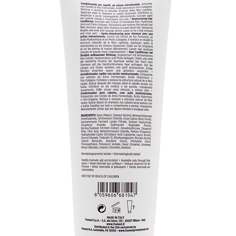 Framesi Morphosis Restructure Conditioner 250ml - balsamo ristrutturante capelli danneggiati