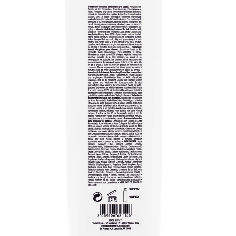 Framesi Morphosis Restructure Precious Fluid Step 3 1000ml - trattamento intensivo disciplinante