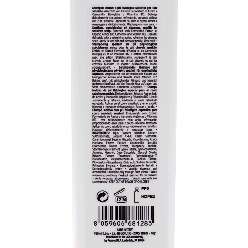 Framesi Morphosis Scalp Destress Shampoo 250ml - shampoo lenitivo cute sensibile