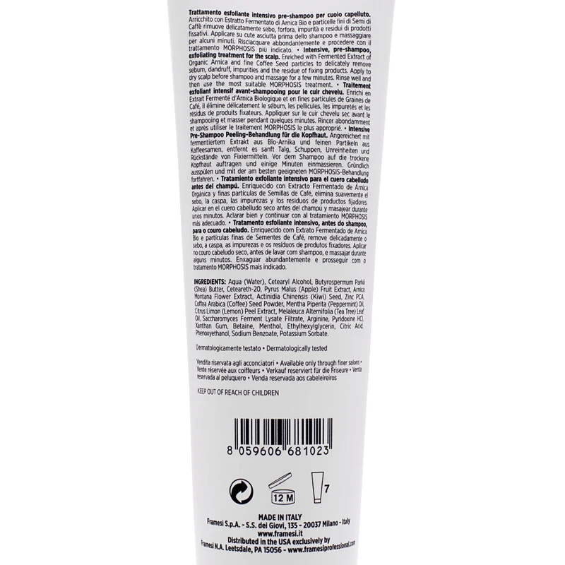 Framesi Morphosis Scalp Exfoliate 150ml - scrub esfoliante pre-shampoo