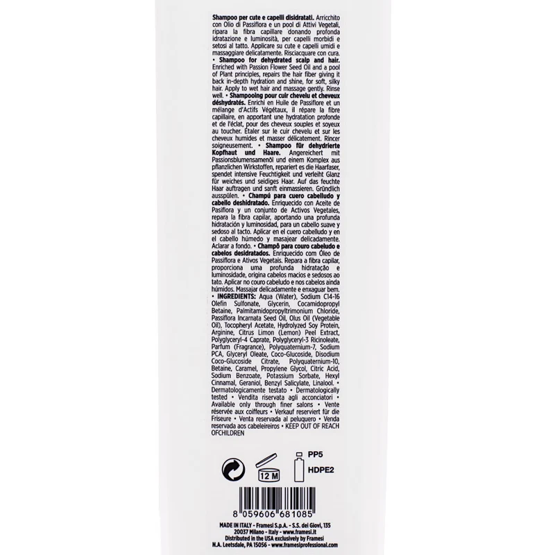 Framesi Morphosis Sublimis Oil Shampoo 1000ml - shampoo idratante capelli secchi e disidratati