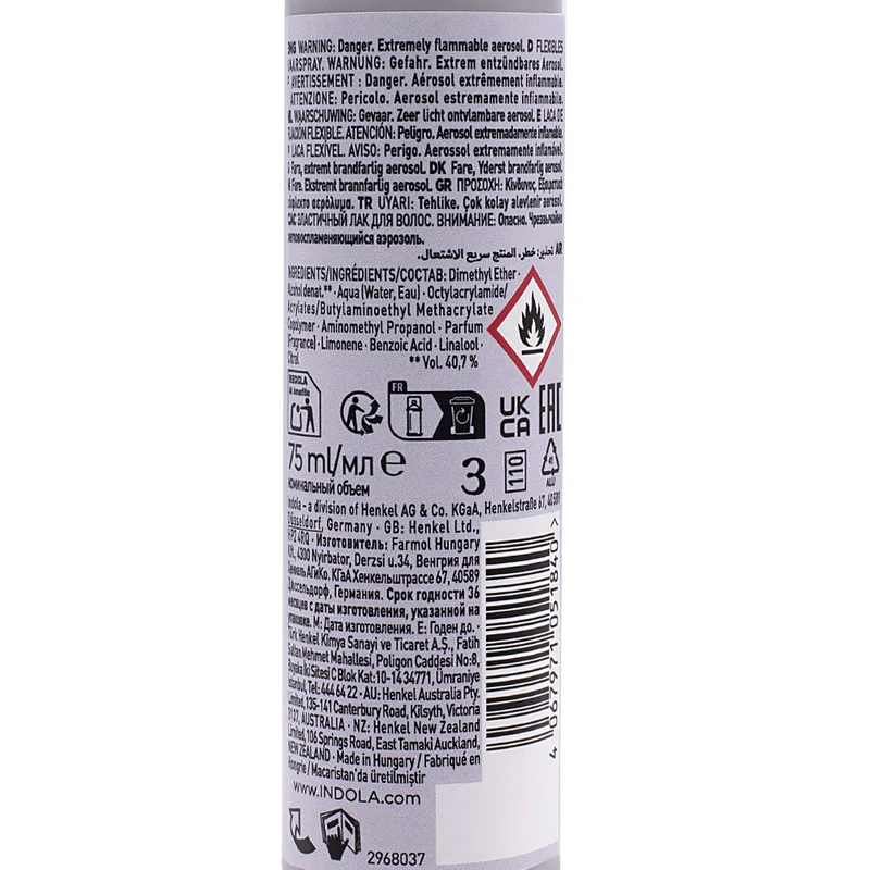 Indola Finish Flexible Hairspray 75ml - lacca tenuta flessibile