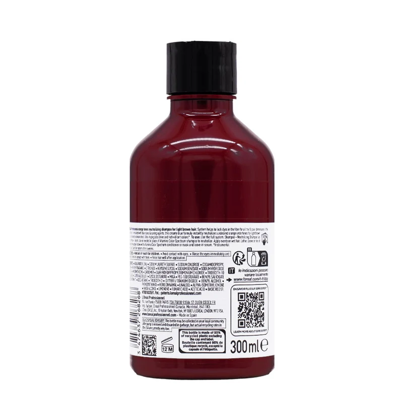 L'Oréal Professionnel Paris Vitamino Color Spectrum Shampoo Blu 300ml - shampoo tonalizzante anti-arancio