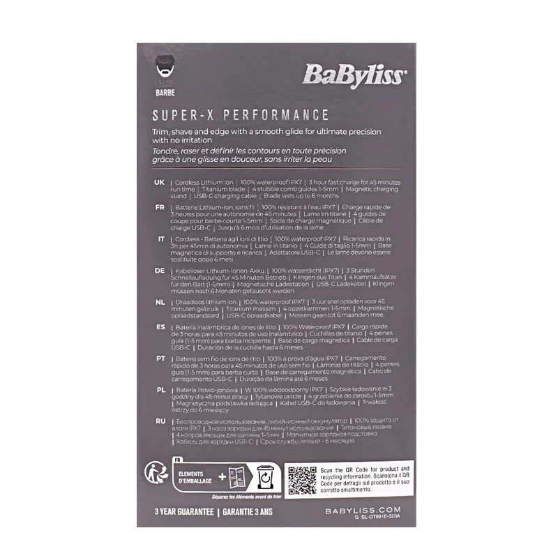 Babyliss X-Blade - regola barba