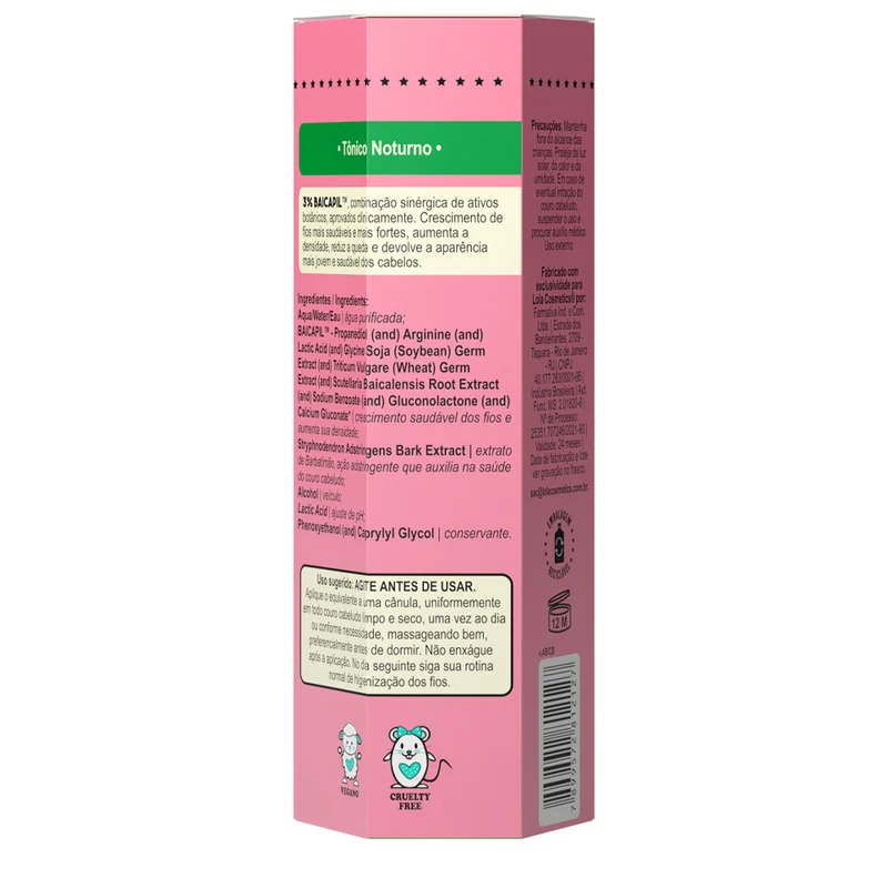 Lola From Rio Densidade Tônico Noturno 25ml - tonico notturno densificante