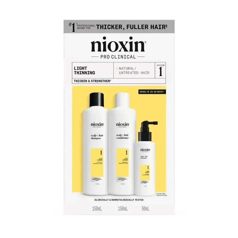 Nioxin System Kit 1 capelli naturali con assottigliamento lieve