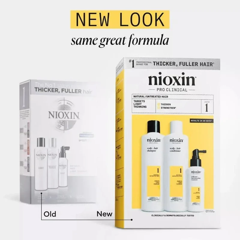 Nioxin System Kit 1 capelli naturali con assottigliamento lieve