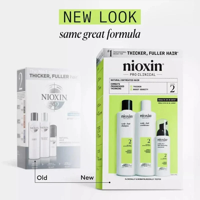 Nioxin System Kit 2 capelli naturali con assottigliamento avanzato