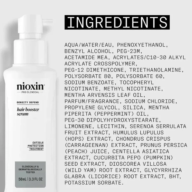 Nioxin Hair Booster Serum rinforzante capelli diradati 100ml