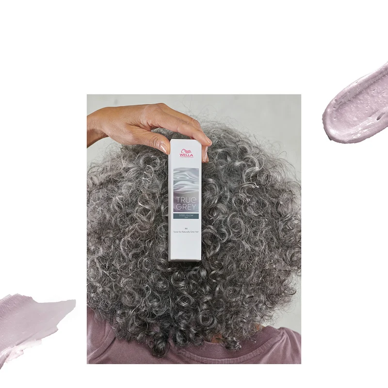 Wella True Grey Steel Glow Medium 60ml - tonalizzante per capelli grigio-acciaio