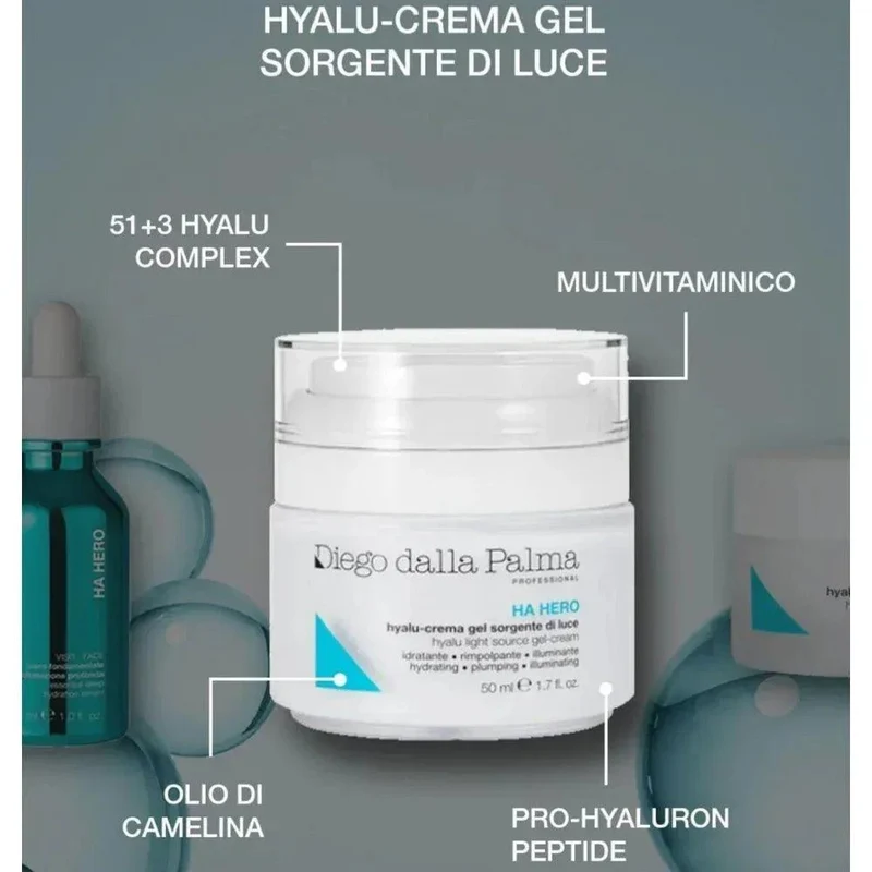 Ha Hero Hyalu Crema Gel Sorgente di Luce Diego Dalla Palma Professional