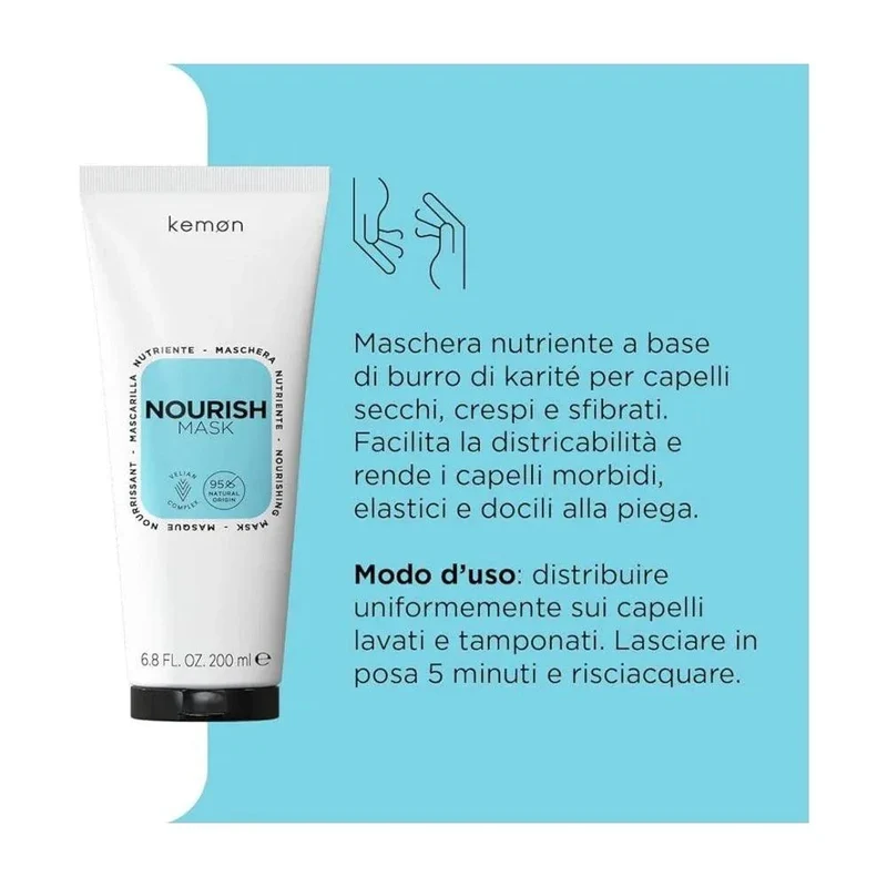 Kemon Nourish Mask capelli secchi 200ml