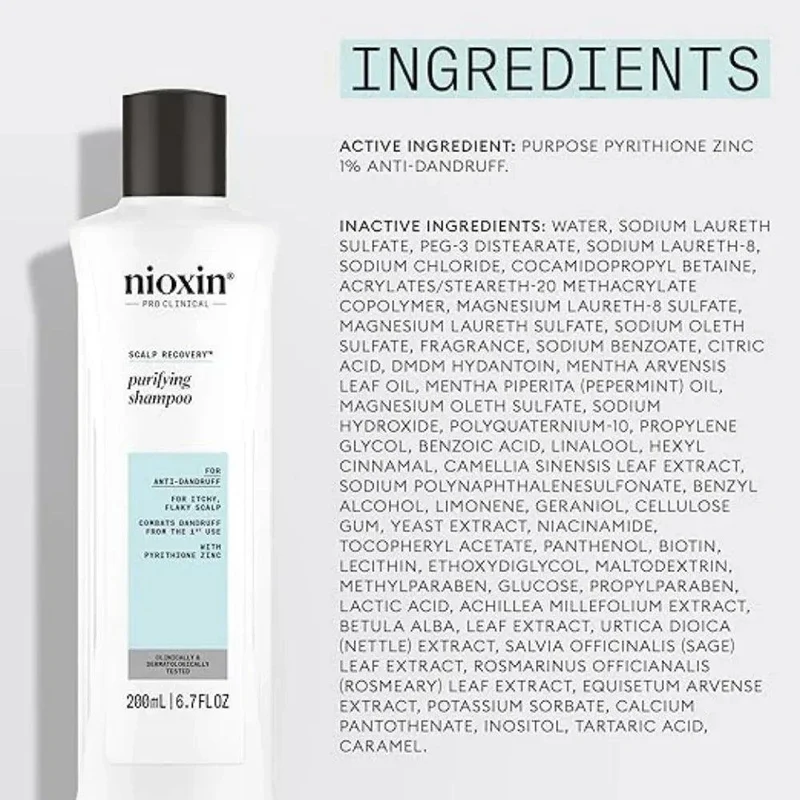 Nioxin Scalp Recovery Shampoo antiforfora 200ml