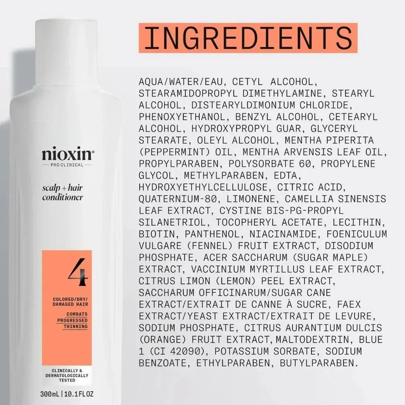 Nioxin System 4 Conditioner capelli colorati con assottigliamento avanzato